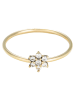 OR ÉCLAT Gouden ring "Aster" met edelstenen