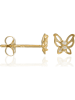 OR ÉCLAT Gold-Ohrstecker "Ilumination" mit Edelsteinen