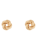 DIAMOND & CO Gouden oorstekers "Noeud torsadé"