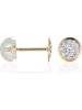 L instant d Or Gouden oorstekers met edelstenen