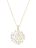 OR ÉCLAT Złota zawieszka "Rose dentelle"