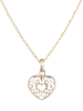 OR ÉCLAT Złota zawieszka "Coeurs arabesque"