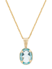 DIAMOND & CO Gold-Anhänger mit Edelstein