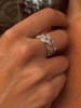 DI GIORGIO Zilveren ring met edelstenen