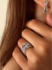DI GIORGIO Zilveren ring met edelstenen