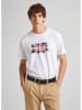 Pepe Jeans Koszulka "Clag" w kolorze białym
