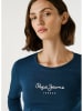 Pepe Jeans Koszulka "New Virginia" w kolorze granatowym