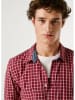 Pepe Jeans Hemd "Capel" in Rot/ Weiß