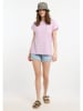 ELBSAND Shirt "Selma" in Rosa/ Weiß