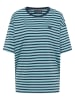 ELBSAND Shirt "Kia" in Dunkelblau/ Hellblau