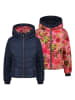 Vingino 2-in-1 omkeerbare jas donkerblauw/roze
