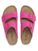 JOLANA & FENENA Leren slippers roze