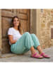 JOLANA & FENENA Leder-Zehentrenner in Pink