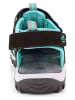 Kimberfeel Enkelsandalen "Algarve" zwart/turquoise