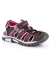 Kimberfeel Trekkinghalbsandalen "Algarve" in Anthrazit/ Rosa