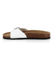 Kimberfeel Slippers "Llanes" wit/bruin