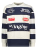 Vingino Sweatshirt in Dunkelblau/ Weiß
