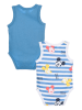 Disney Mickey Mouse Body (2 szt.) "Myszka Miki" w kolorze błękitno-białym