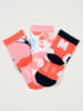 Disney Minnie Mouse 3er-Set: Socken "Minnie" in Orange/ Rosa