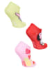 Disney Minnie Mouse 3er-Set: Socken "Minnie" in Gelb/ Rot/ Rosa