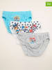 Disney Paw Patrol 3er-Set: Slips "Paw Patrol" in Hellblau/ Weiß/ Bunt