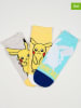 Pokémon 3er-Set: Socken "Pokémon" in Grau/ Gelb/ Hellblau