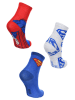 Superman 3er-Set: Socken "Spiderman" in Rot/ Blau/ Weiß