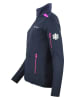 Peak Mountain Softshelljas "Achille" donkerblauw/roze