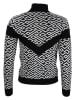Peak Mountain Rollkragenpullover "Adiamant" in Schwarz/ Grau
