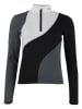 Peak Mountain Funktionslongsleeve "Aramis" in Schwarz/ Grau/ Weiß