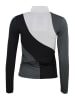 Peak Mountain Funktionslongsleeve "Aramis" in Schwarz/ Grau/ Weiß