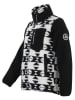 Peak Mountain Fleece vest "Arthur" zwart/wit