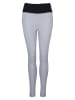 Peak Mountain Legginsy sportowe "Ashine" w kolorze szarym