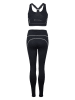 Peak Mountain 2-delige trainingsoutfit "Asun" zwart