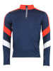 Peak Mountain Funktionslongsleeve "Caspiro" in Dunkelblau/ Orange