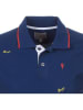 Peak Mountain Koszulka polo "Clamar" w kolorze granatowym