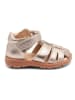 bisgaard Leder-Halbsandalen "Richy" in Gold