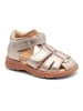bisgaard Leren enkelsandalen "Richy" goudkleurig