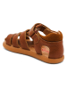 bisgaard Leren enkelsandalen "Ryle" lichtbruin