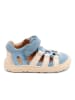 bisgaard Leren barefootschoenen "Fiona" lichtblauw/crème