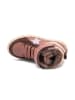 bisgaard Leder-Sneakers "Isak" in Rosa/ Braun