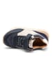 bisgaard Leder-Sneakers "Walde" in Dunkelblau/ Creme