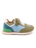bisgaard Leren sneakers "Walde" kaki/lichtblauw