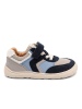 bisgaard Leder-Barfußschuhe "Yuki" in Grau/ Hellblau