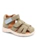 bisgaard Leder-Halbsandalen "Richy" in Khaki