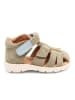 bisgaard Leder-Halbsandalen "Richy" in Khaki