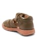 bisgaard Leder-Halbsandalen "Richy" in Khaki