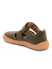 bisgaard Skórzane buty barefoot "Fabio" w kolorze khaki