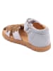 bisgaard Leder-Halbsandalen "Lia" in Grau