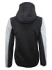 Degré Celsius Hybridjacke "Amaretto" in Schwarz/ Grau
